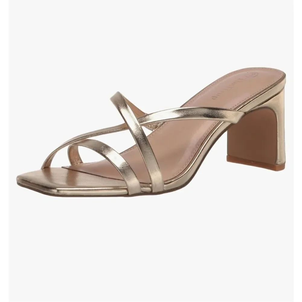 The Drop Women's Amelie Strappy Square Toe Heeled Sandal -9.5